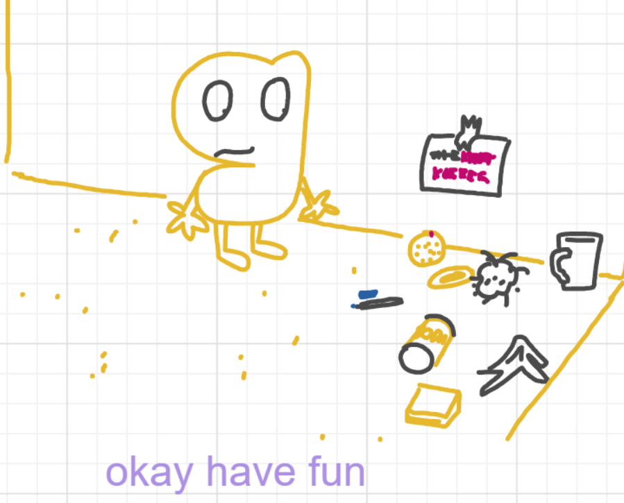 A panel from I've Been Everywhere, Man, episode nine of the Board Boards object show by Furretwalk/WalkingFurret.